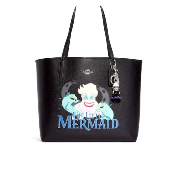 NWT CC346 Coach x Disney Ursula Bear Bag Charm Key Ring Villain - Picture 4 of 5